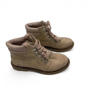 Dirty Laundry Cream Lace Up Ankle Boots